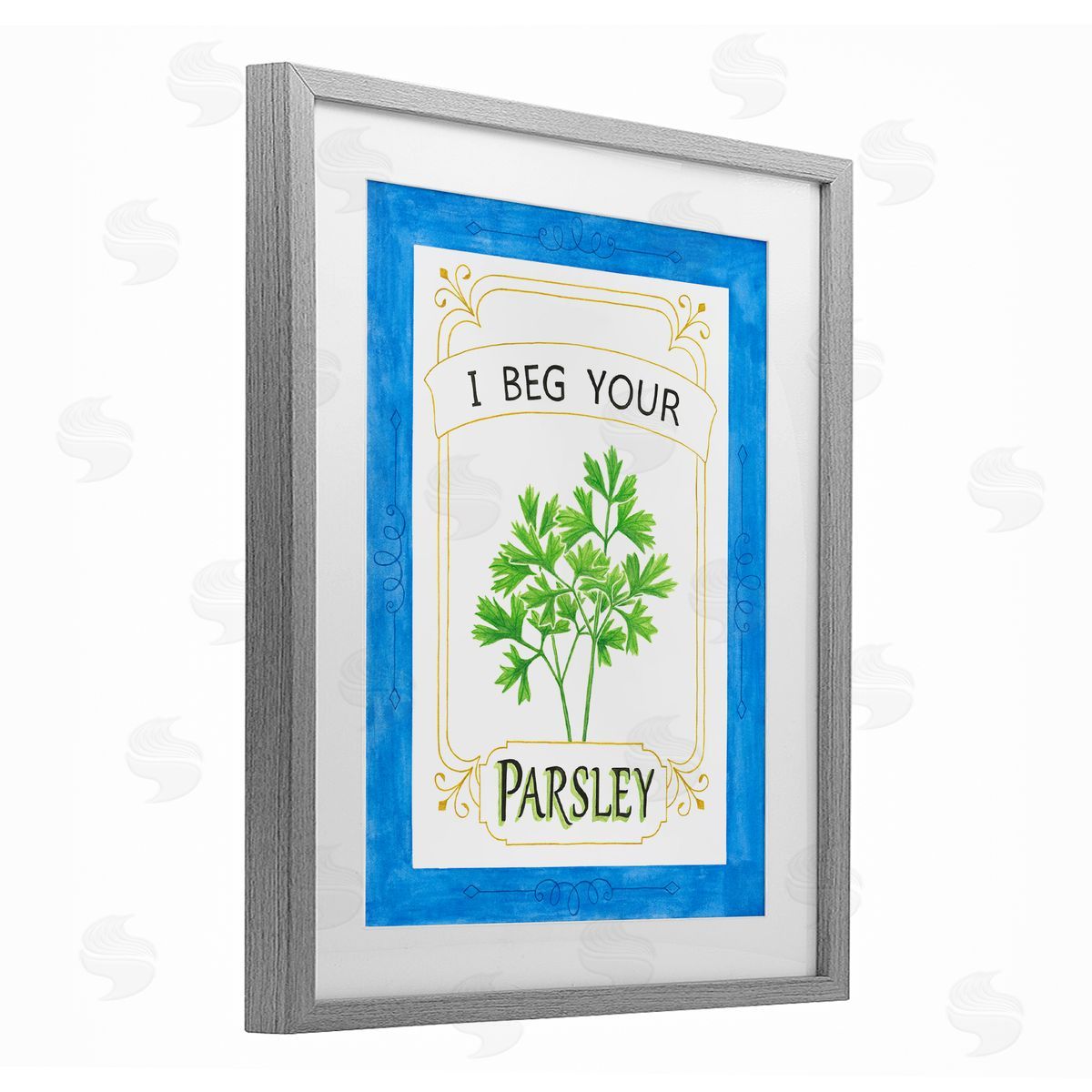 Lara Beeston I Beg Your Parsley Canvas Wall Art Print
