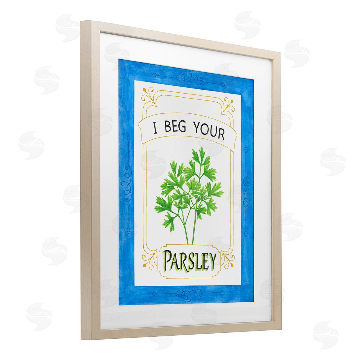Lara Beeston I Beg Your Parsley Canvas Wall Art Print