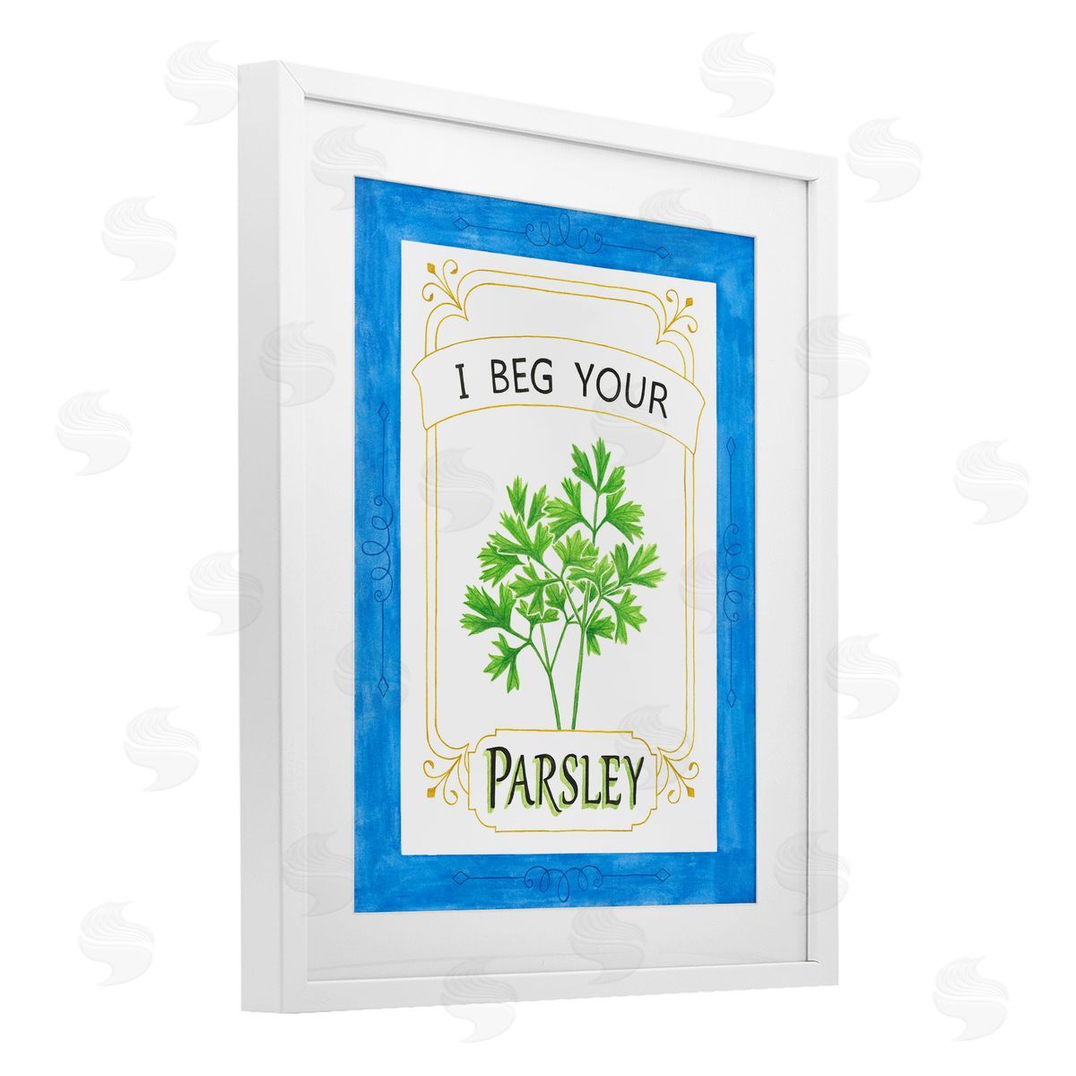 Lara Beeston I Beg Your Parsley Canvas Wall Art Print
