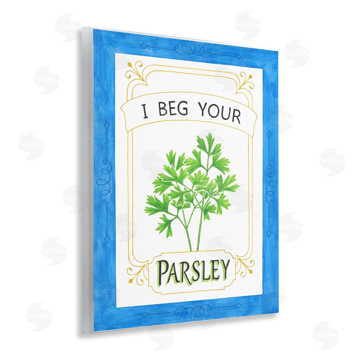 Lara Beeston I Beg Your Parsley Canvas Wall Art Print