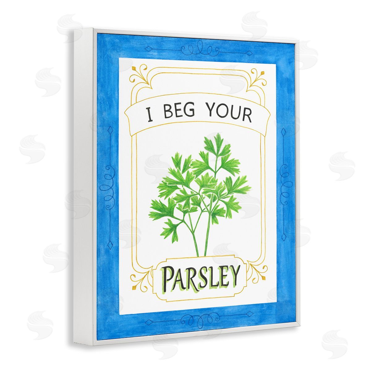 Lara Beeston I Beg Your Parsley Canvas Wall Art Print