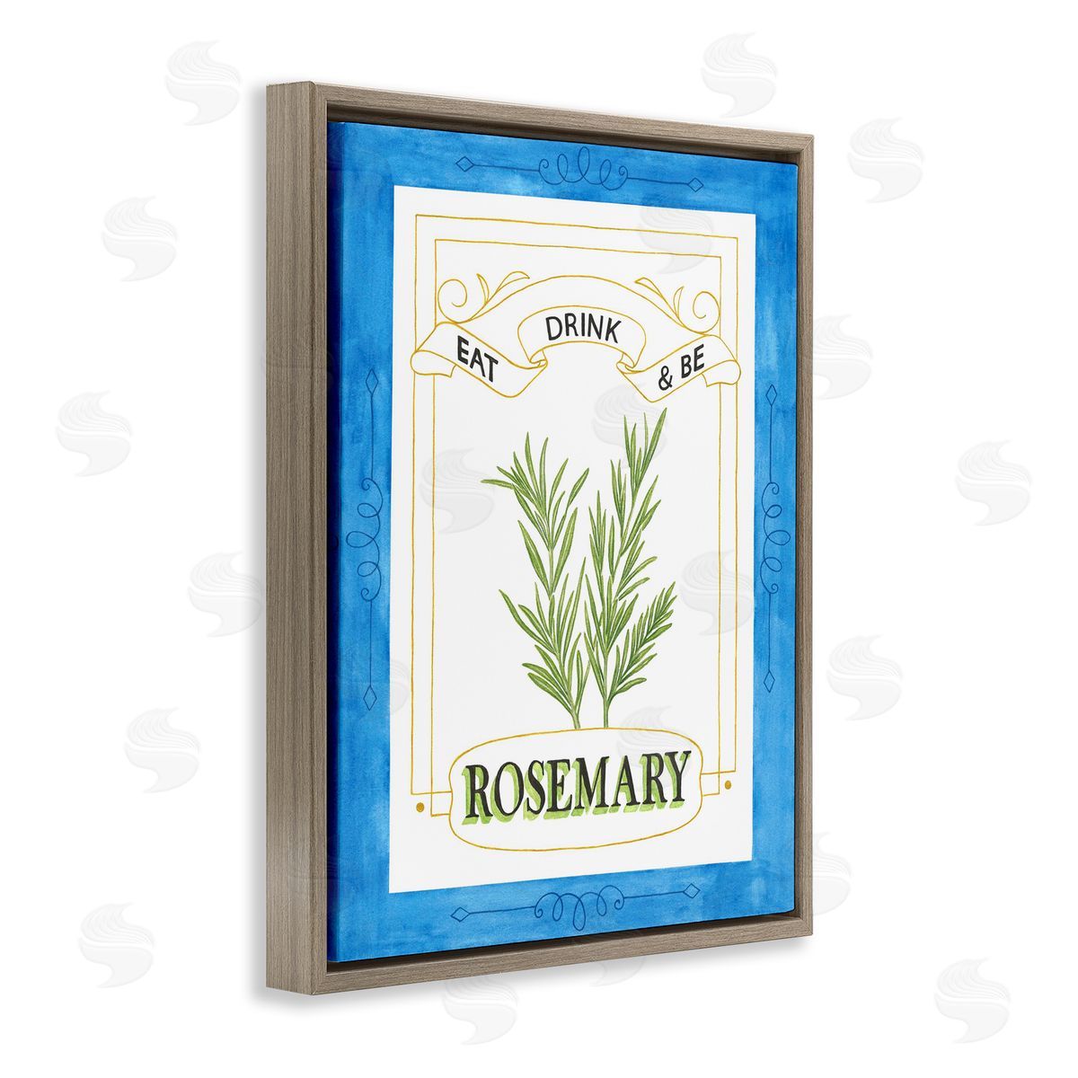 Lara Beeston Eat Drink & Be Rosemary Canvas Wall Art Print