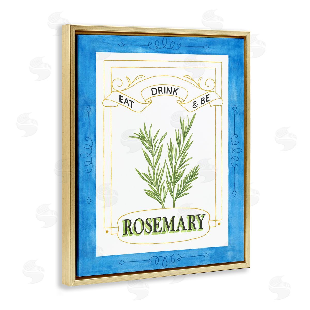 Lara Beeston Eat Drink & Be Rosemary Canvas Wall Art Print