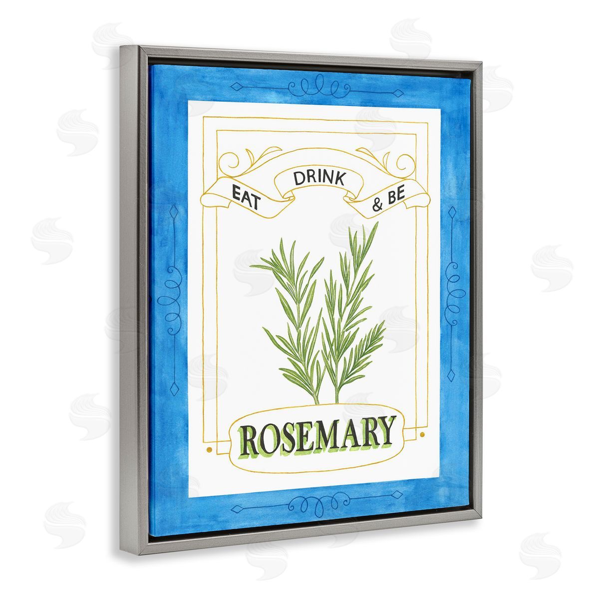 Lara Beeston Eat Drink & Be Rosemary Canvas Wall Art Print
