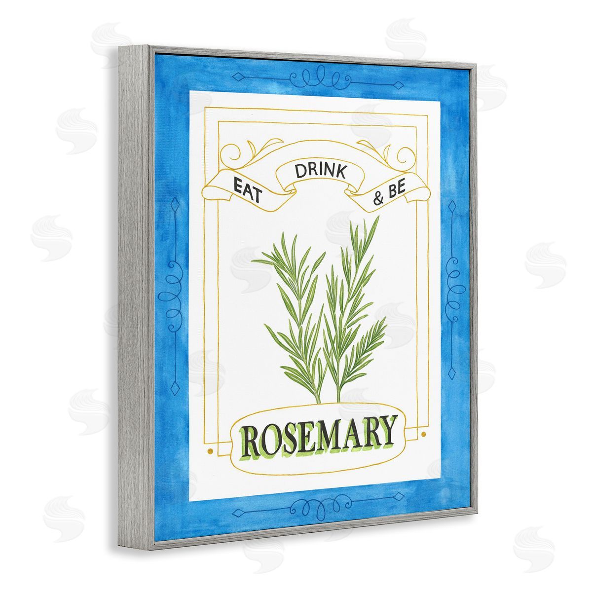 Lara Beeston Eat Drink & Be Rosemary Canvas Wall Art Print