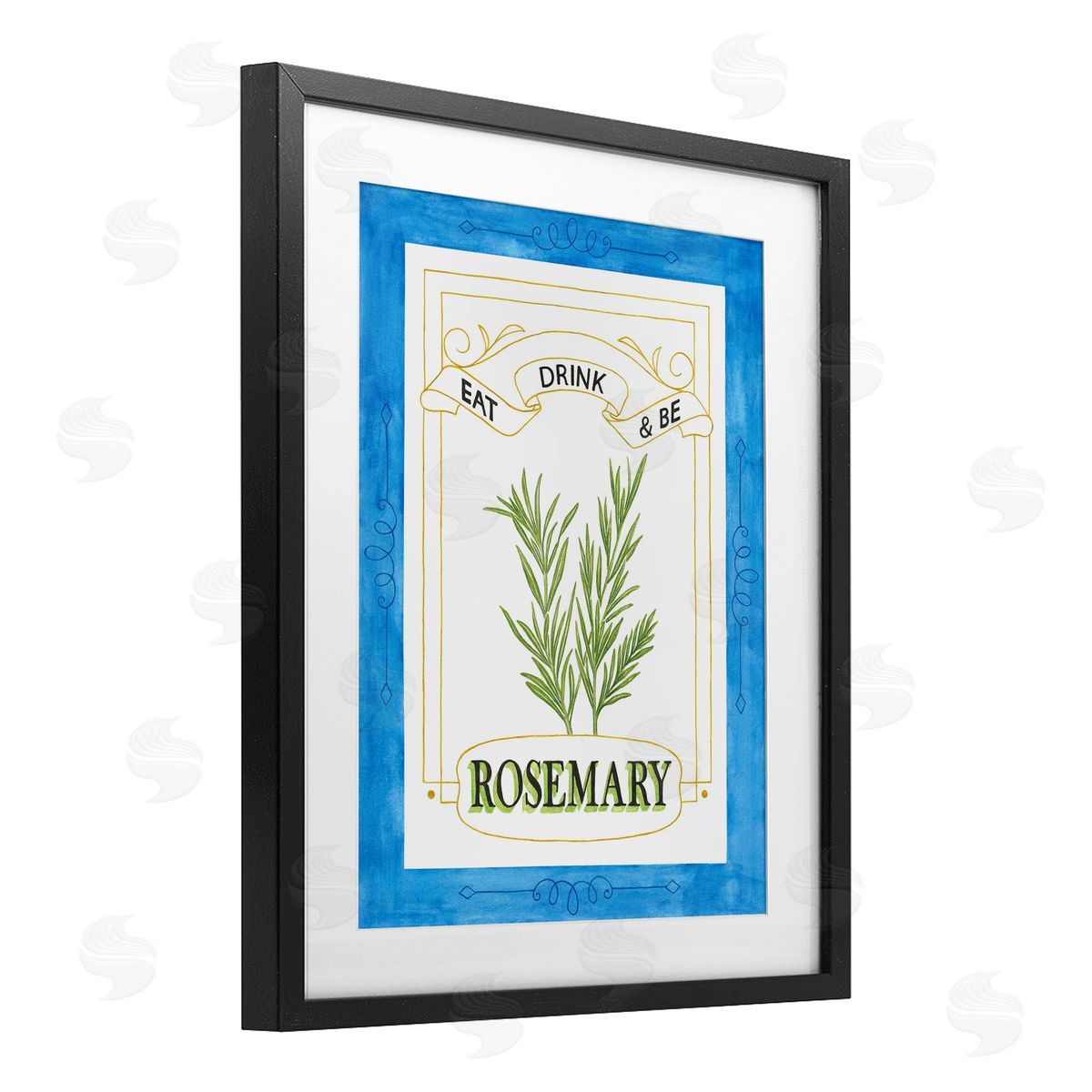 Lara Beeston Eat Drink & Be Rosemary Canvas Wall Art Print