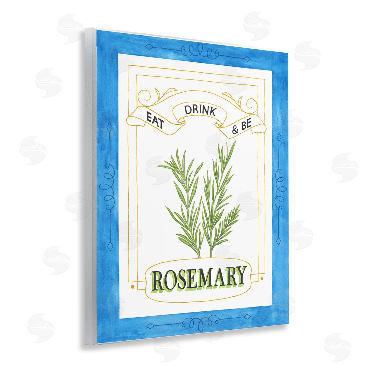 Lara Beeston Eat Drink & Be Rosemary Canvas Wall Art Print