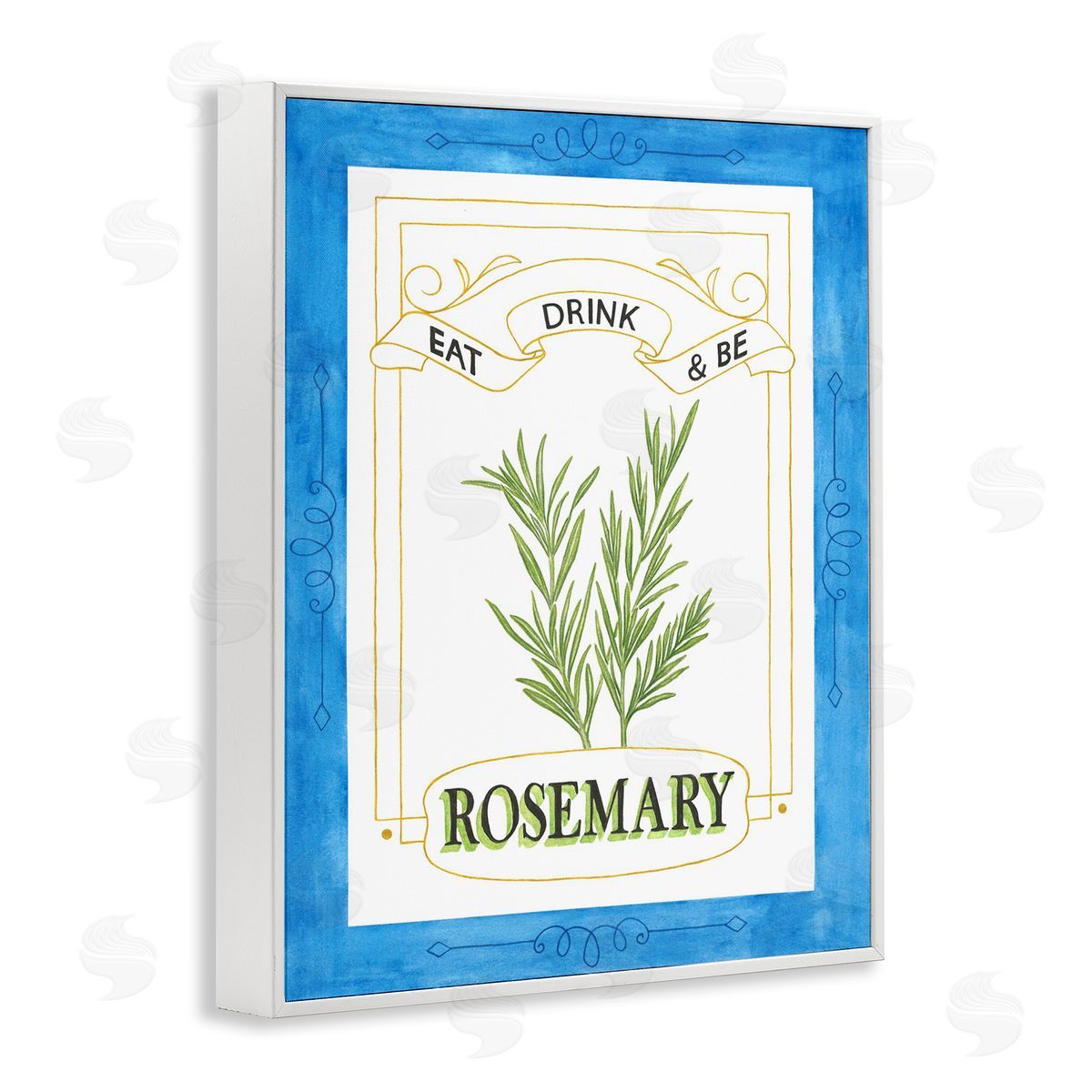 Lara Beeston Eat Drink & Be Rosemary Canvas Wall Art Print