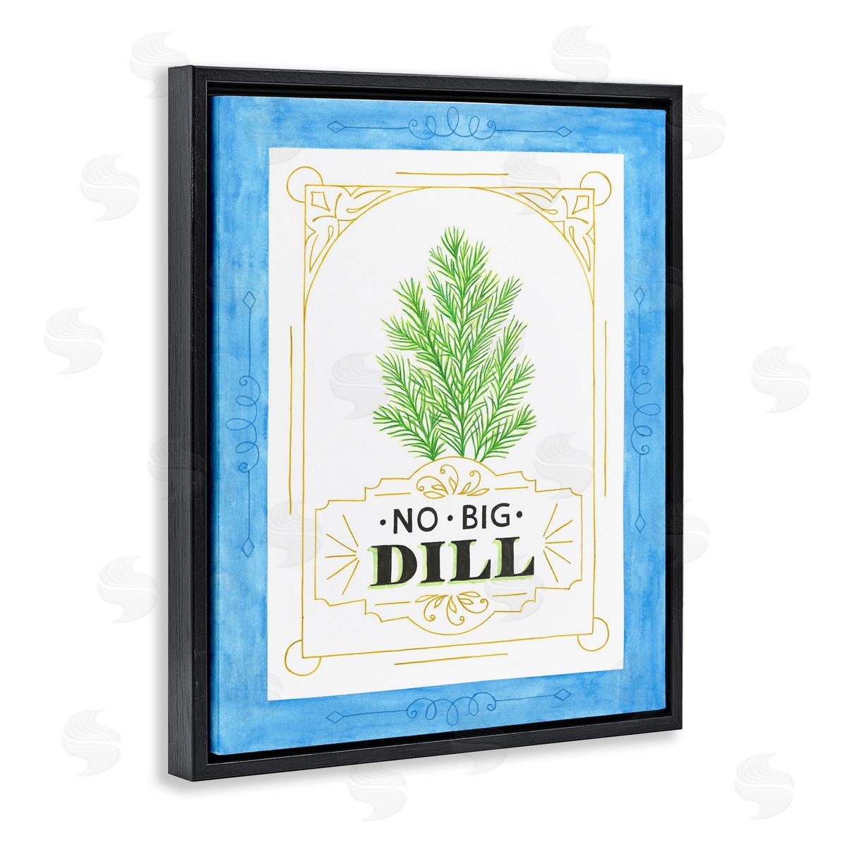 Lara Beeston No Big Dill Pun Canvas Wall Art Print