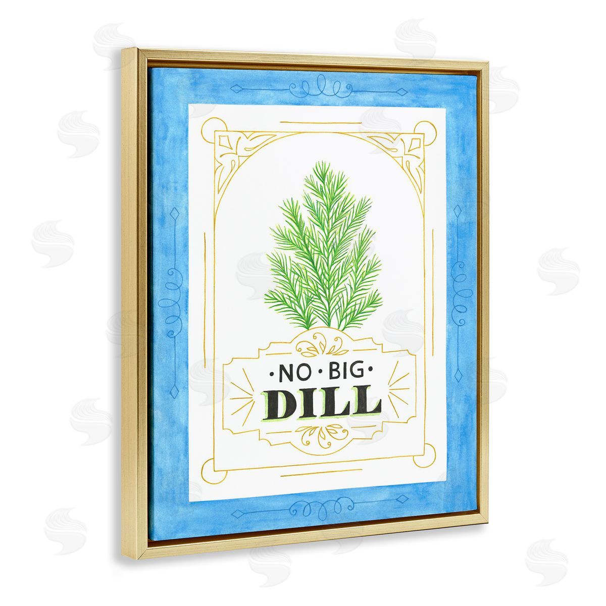 Lara Beeston No Big Dill Pun Canvas Wall Art Print
