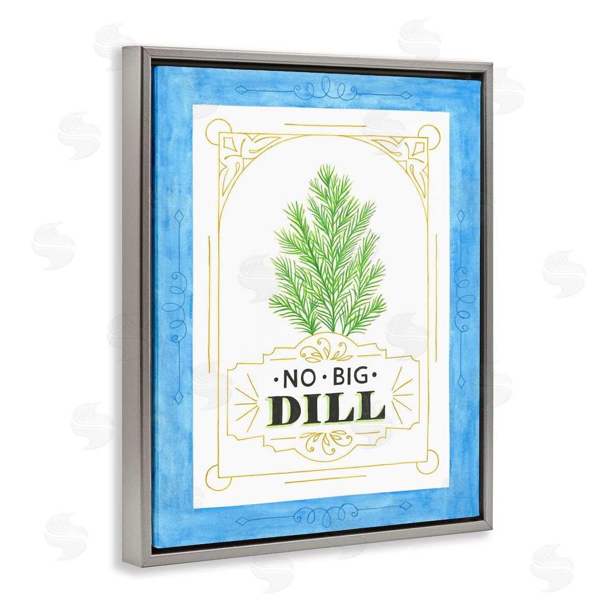 Lara Beeston No Big Dill Pun Canvas Wall Art Print