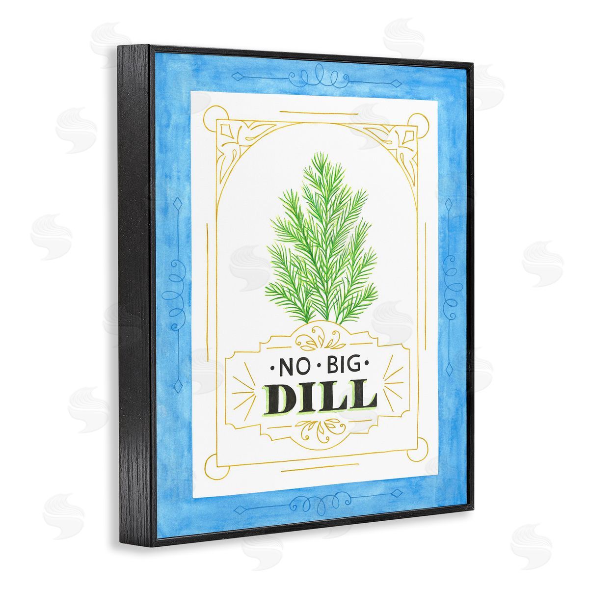 Lara Beeston No Big Dill Pun Canvas Wall Art Print