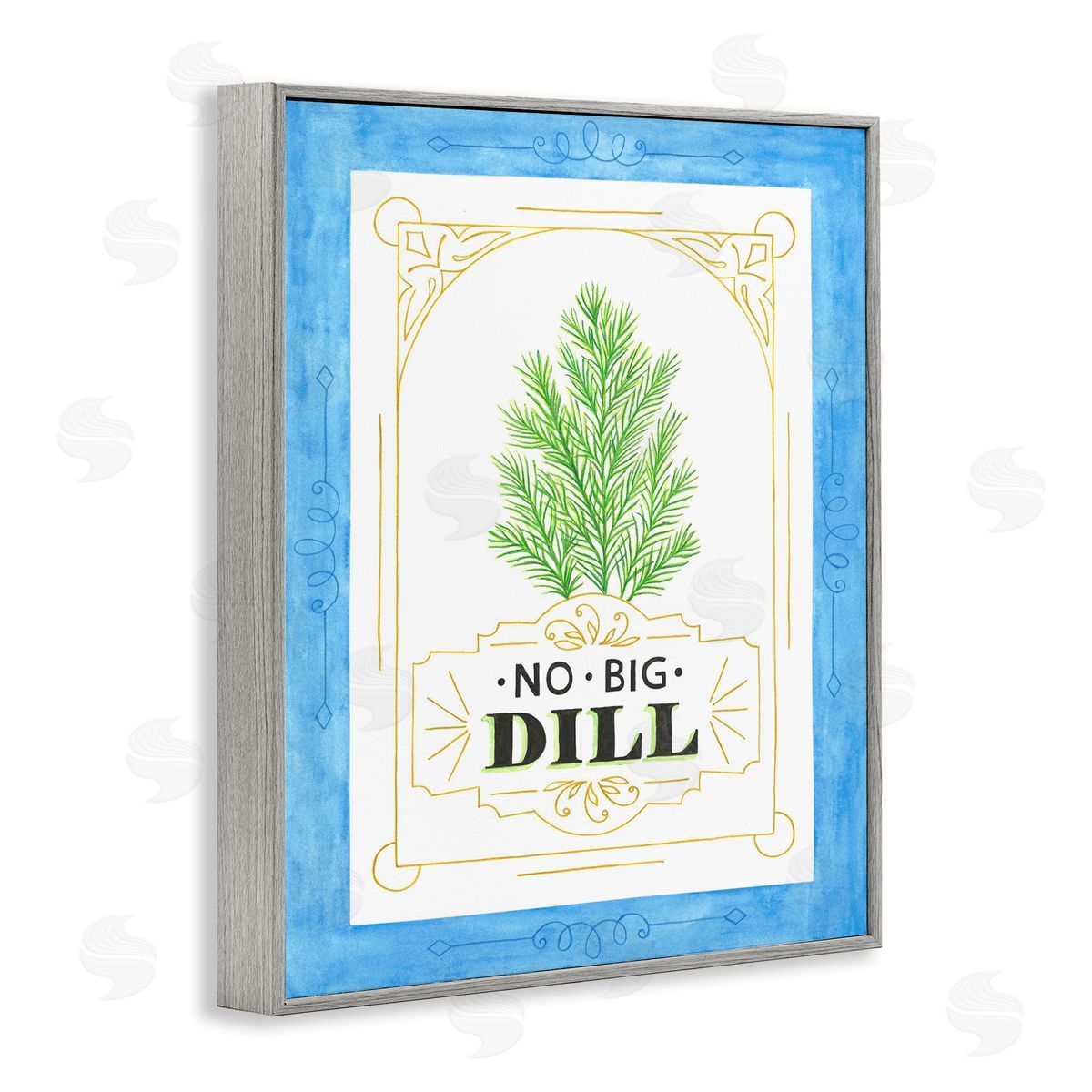 Lara Beeston No Big Dill Pun Canvas Wall Art Print