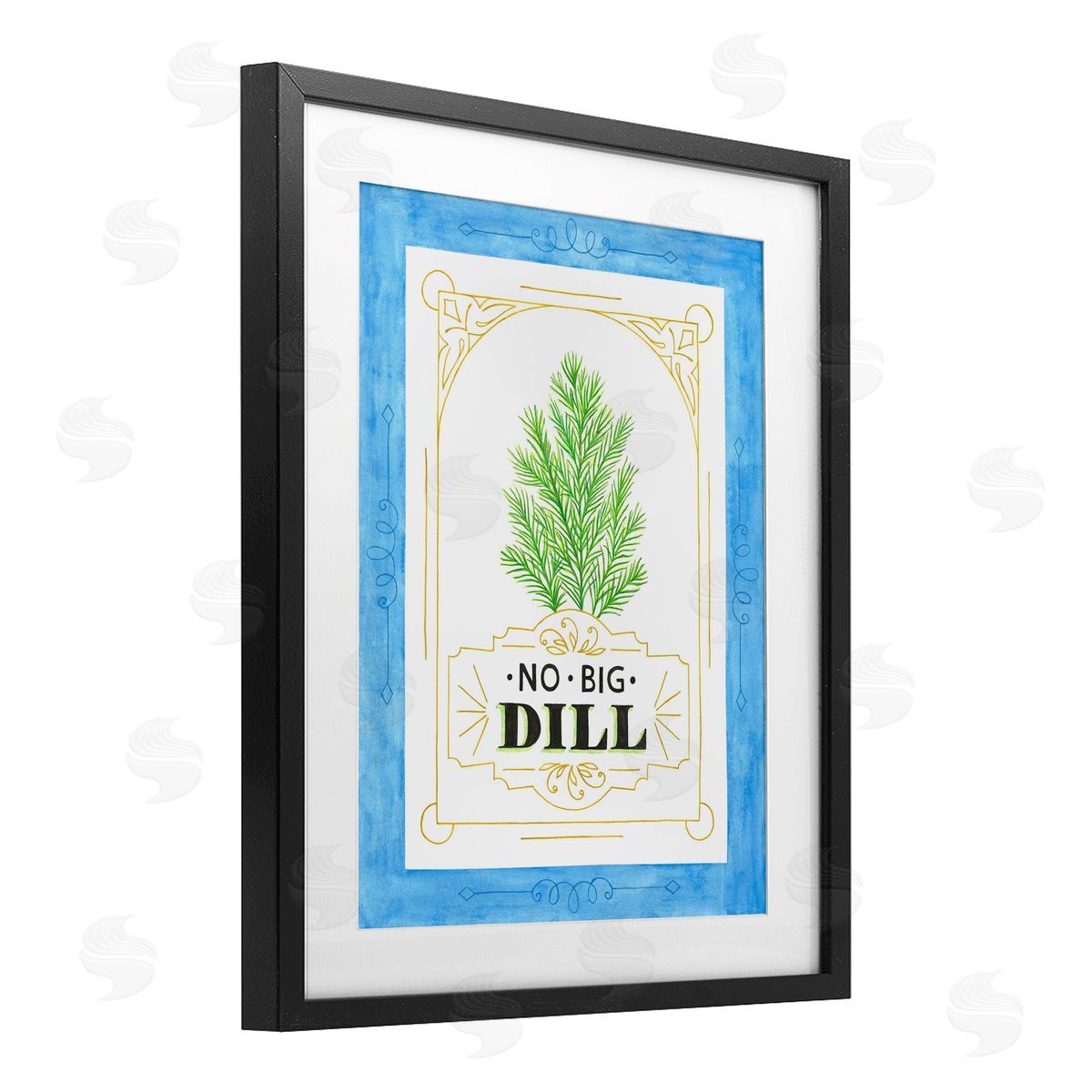 Lara Beeston No Big Dill Pun Canvas Wall Art Print