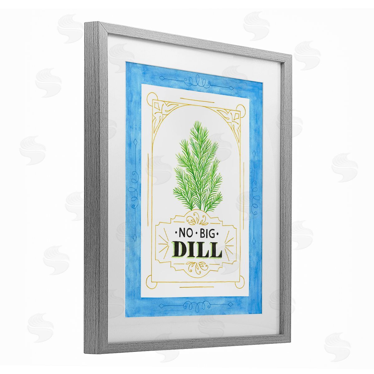 Lara Beeston No Big Dill Pun Canvas Wall Art Print