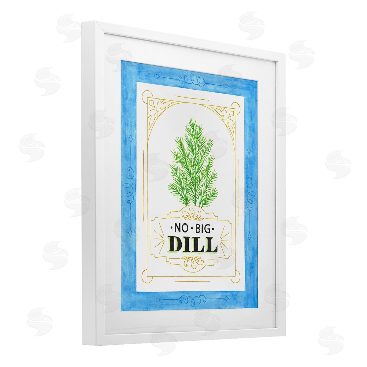 Lara Beeston No Big Dill Pun Canvas Wall Art Print