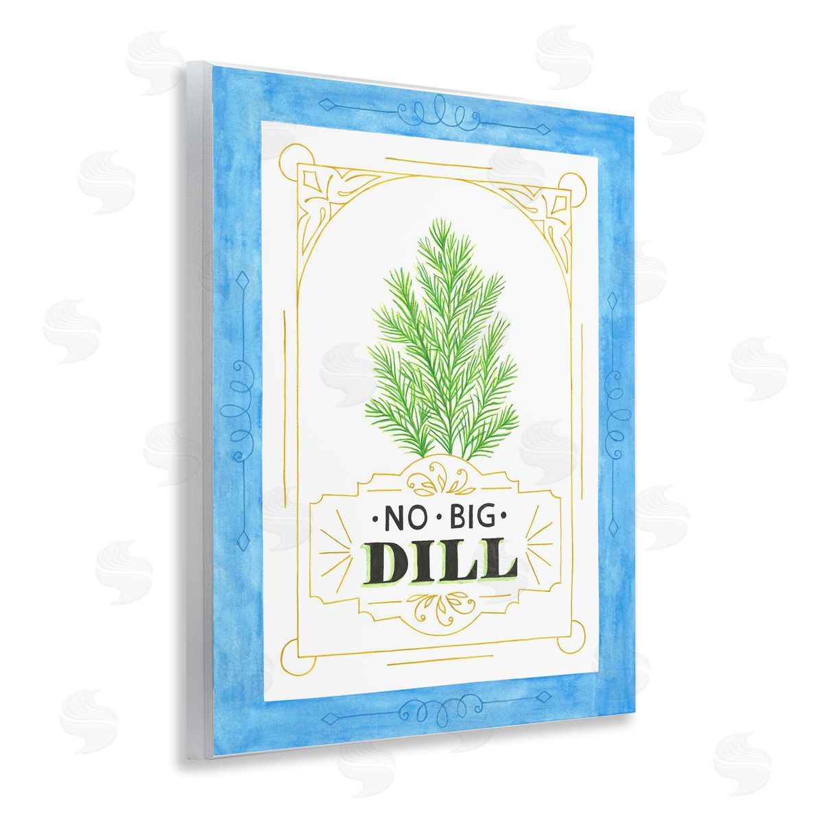 Lara Beeston No Big Dill Pun Canvas Wall Art Print