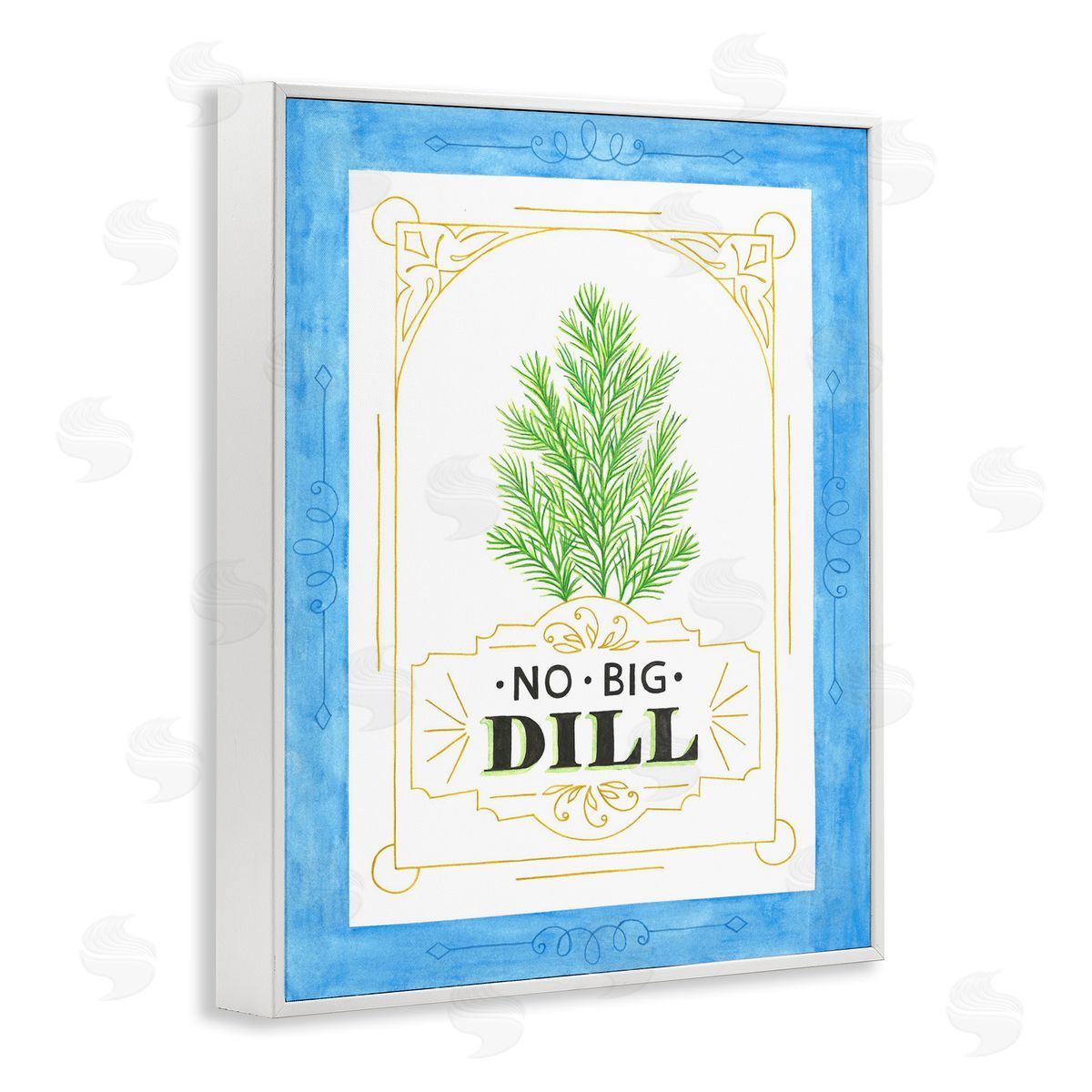 Lara Beeston No Big Dill Pun Canvas Wall Art Print