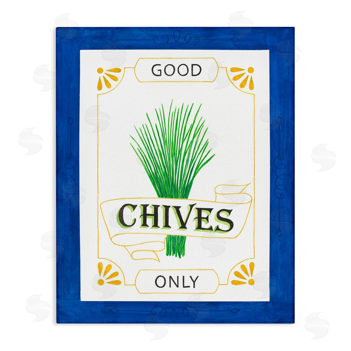 Lara Beeston Good Chives Only Canvas Wall Art Print
