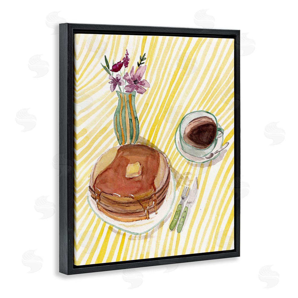 Josi Opolenstisima Pancake Breakfast Table Canvas Wall Art Print