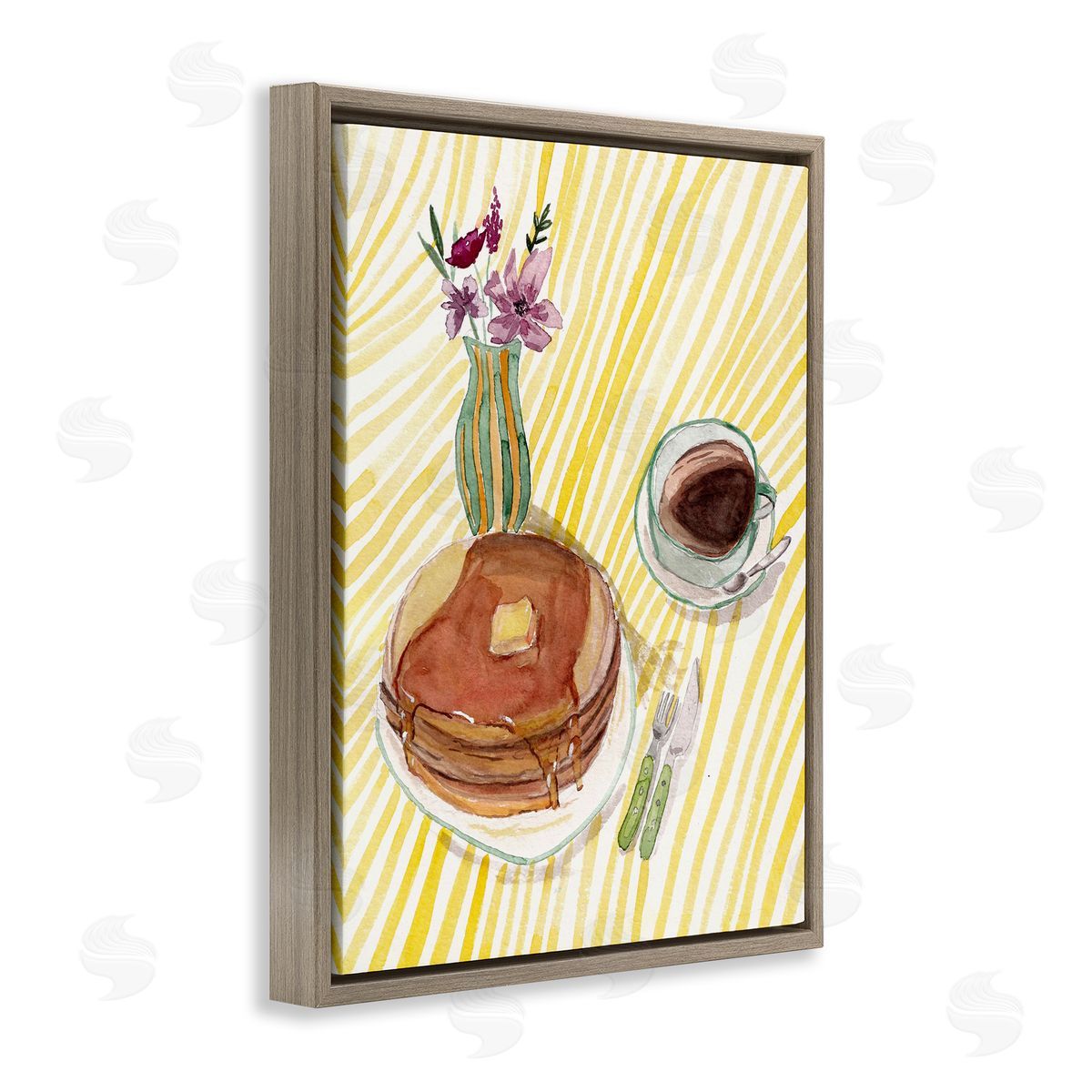 Josi Opolenstisima Pancake Breakfast Table Canvas Wall Art Print