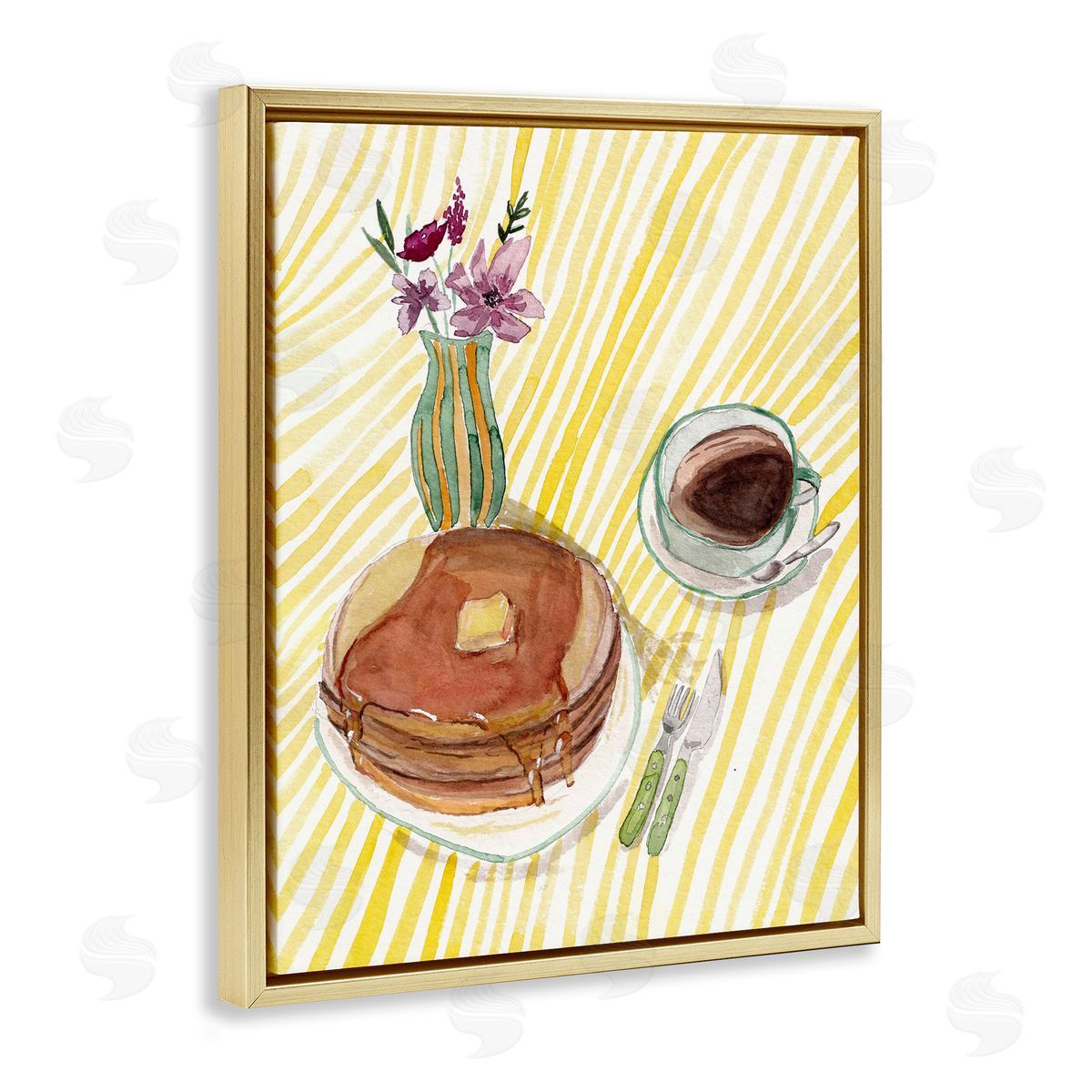 Josi Opolenstisima Pancake Breakfast Table Canvas Wall Art Print