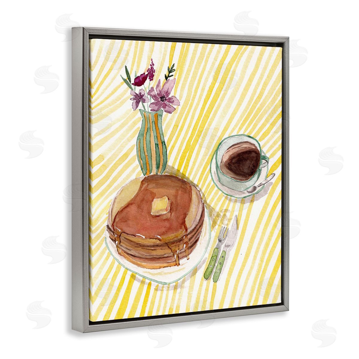 Josi Opolenstisima Pancake Breakfast Table Canvas Wall Art Print