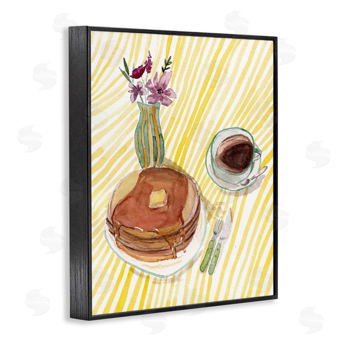 Josi Opolenstisima Pancake Breakfast Table Canvas Wall Art Print
