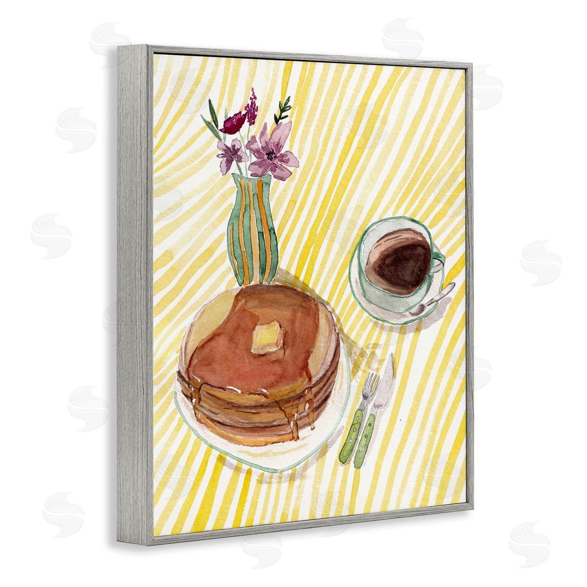 Josi Opolenstisima Pancake Breakfast Table Canvas Wall Art Print