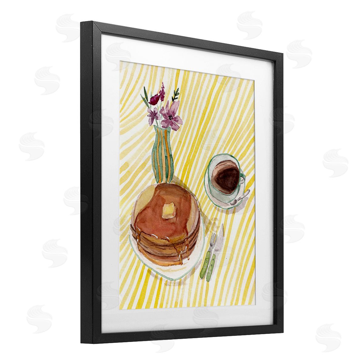 Josi Opolenstisima Pancake Breakfast Table Canvas Wall Art Print