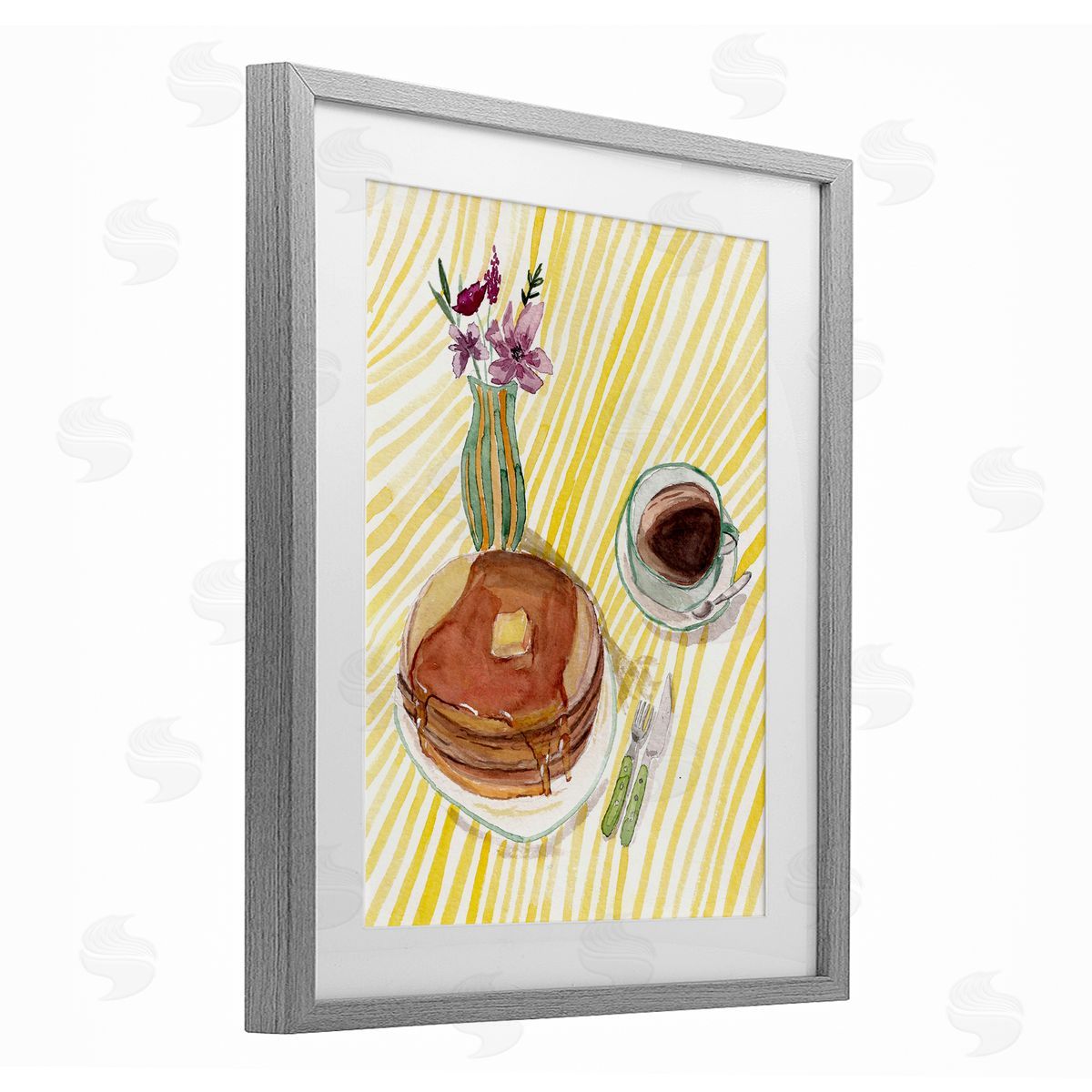 Josi Opolenstisima Pancake Breakfast Table Canvas Wall Art Print