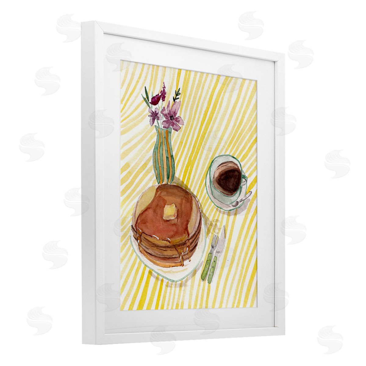 Josi Opolenstisima Pancake Breakfast Table Canvas Wall Art Print