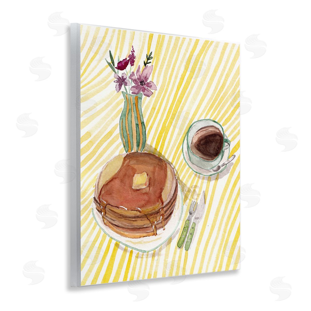 Josi Opolenstisima Pancake Breakfast Table Canvas Wall Art Print