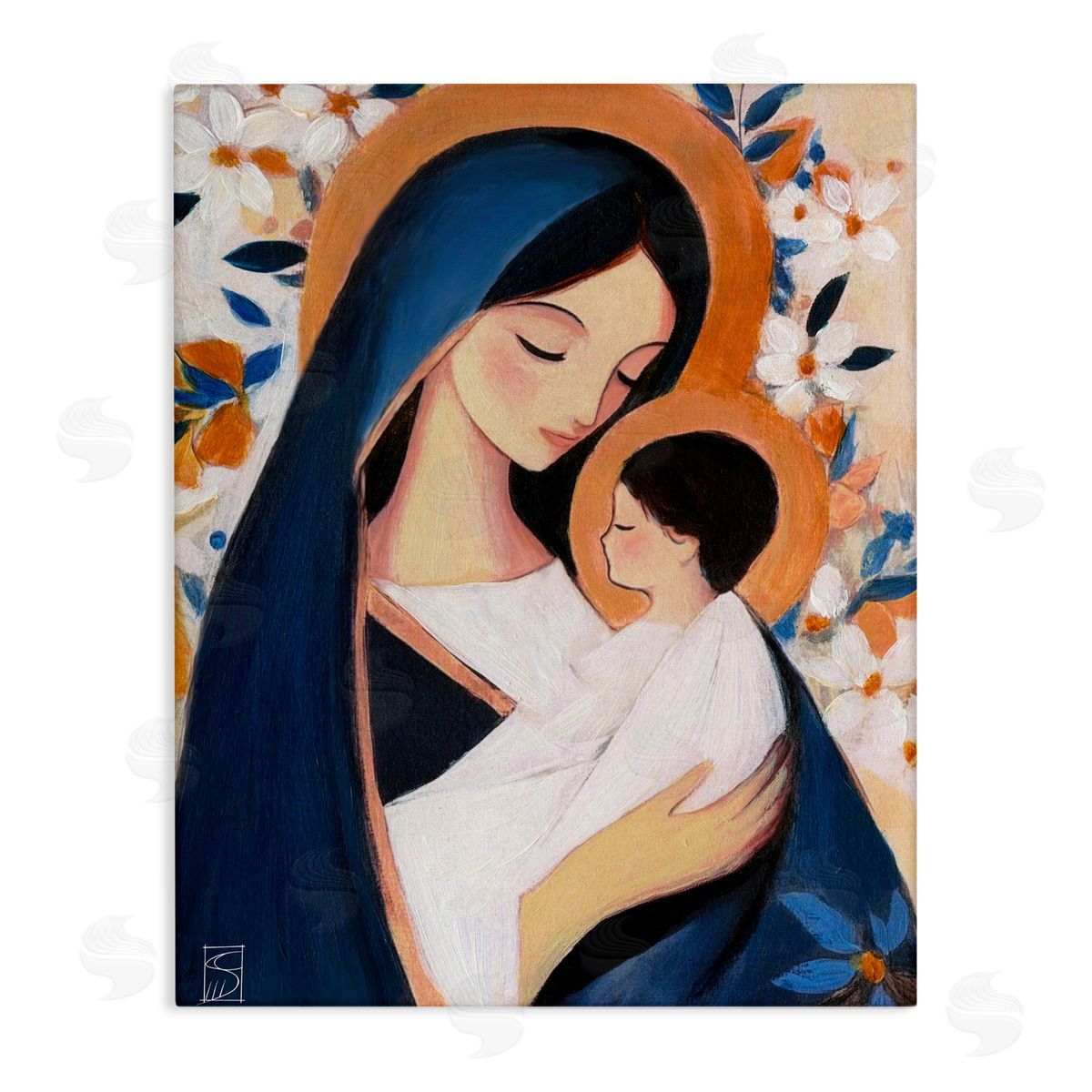 Sara Culpepper Loving Mother And Child Canvas Wall Art Print