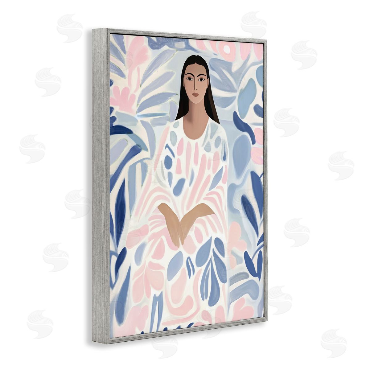 Annabelle Hall Pastel Portrait Knowing Canvas Wall Art Print