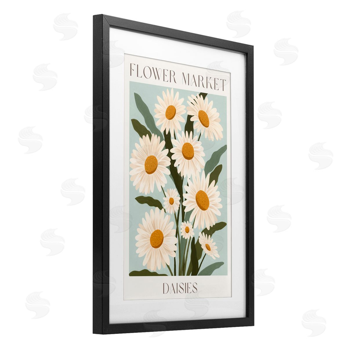 Courtney Haley Flower Market Daisies Canvas Wall Art Print