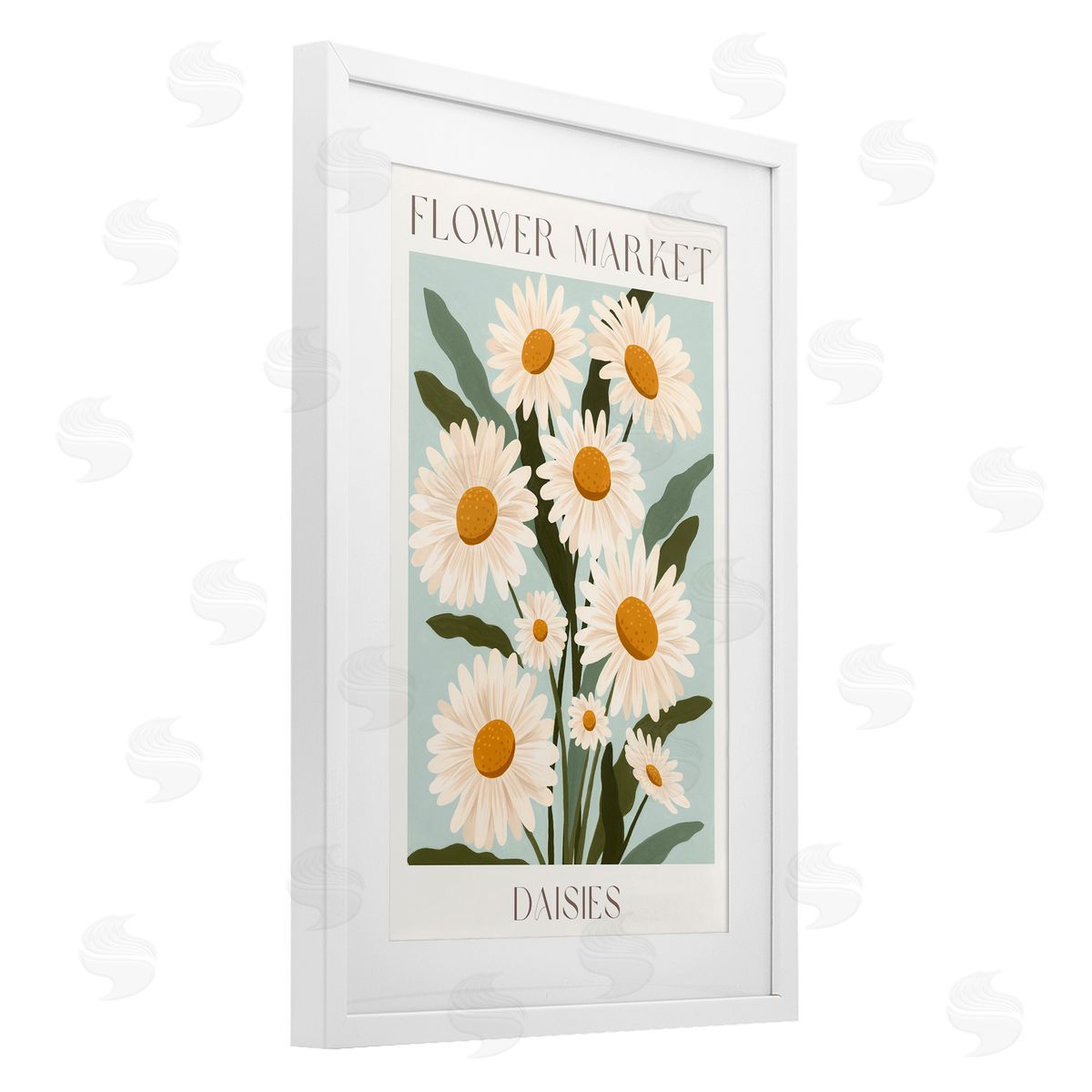 Courtney Haley Flower Market Daisies Canvas Wall Art Print