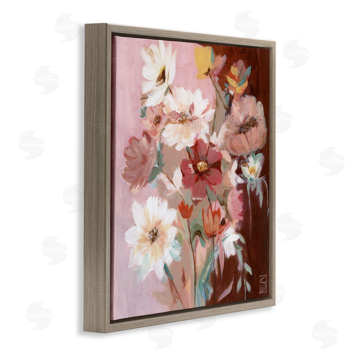 Sara Culpepper Rosy Warm Bouquet Canvas Wall Art Print