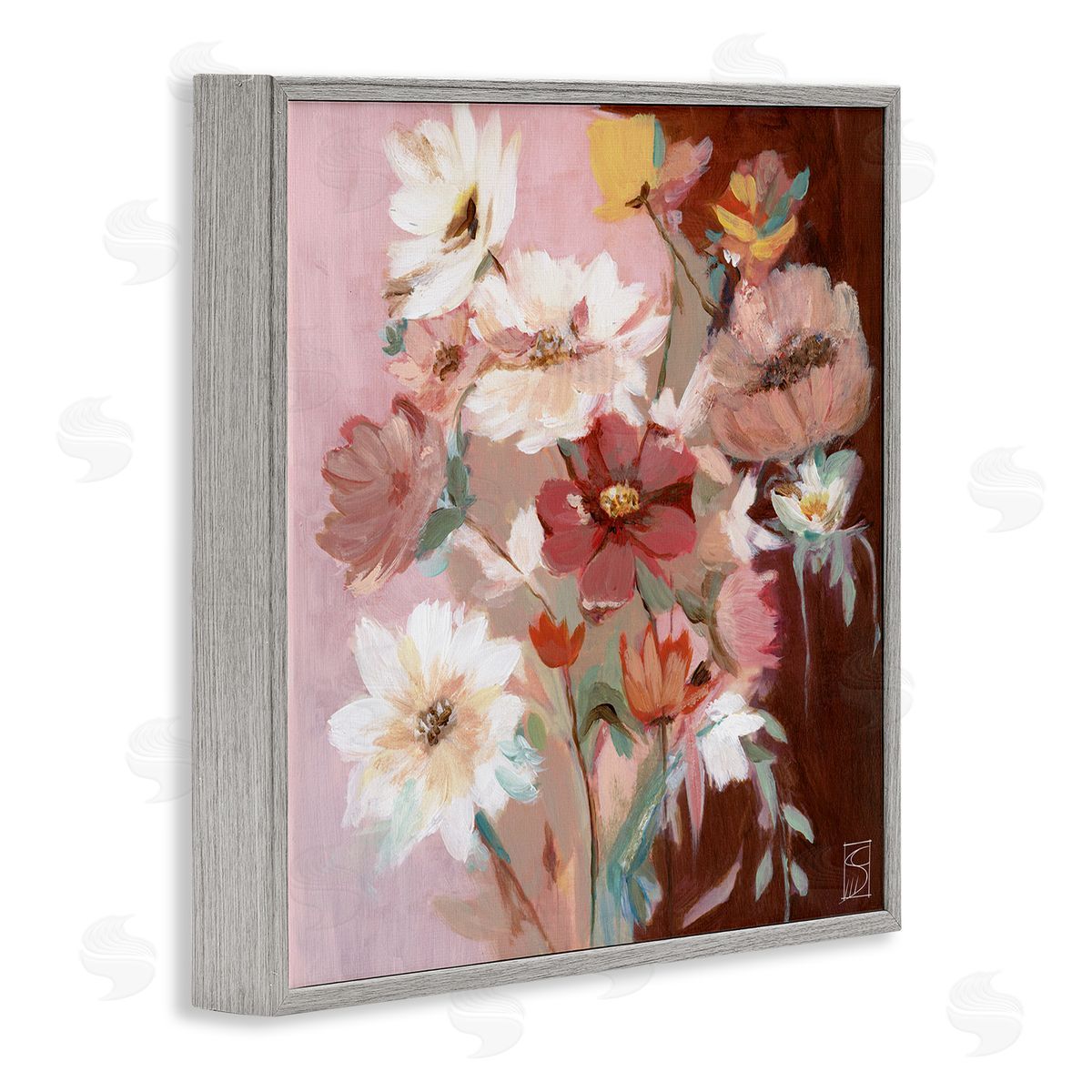 Sara Culpepper Rosy Warm Bouquet Canvas Wall Art Print