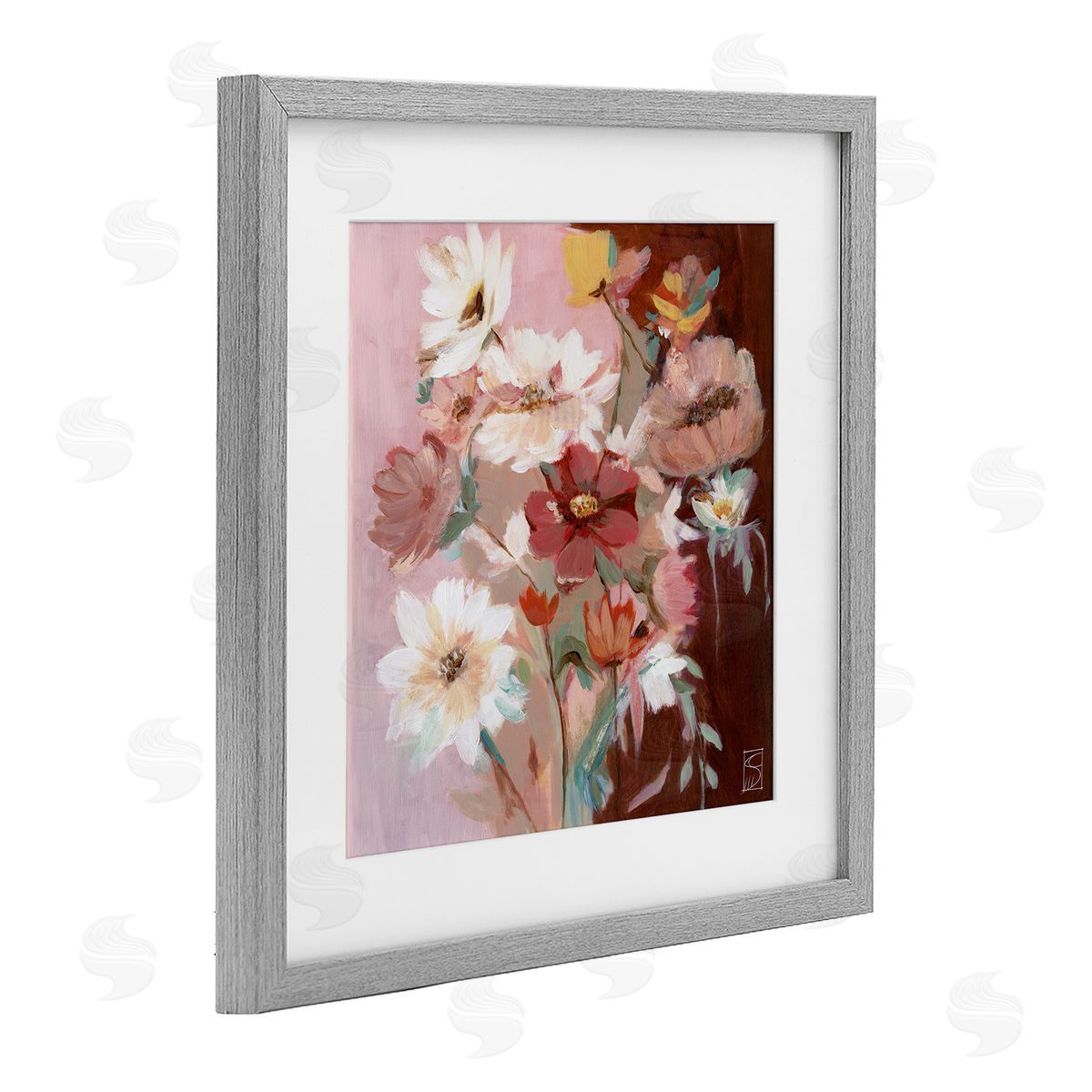 Sara Culpepper Rosy Warm Bouquet Canvas Wall Art Print