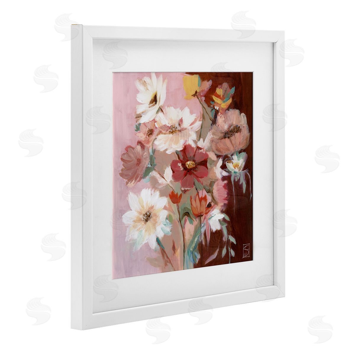 Sara Culpepper Rosy Warm Bouquet Canvas Wall Art Print