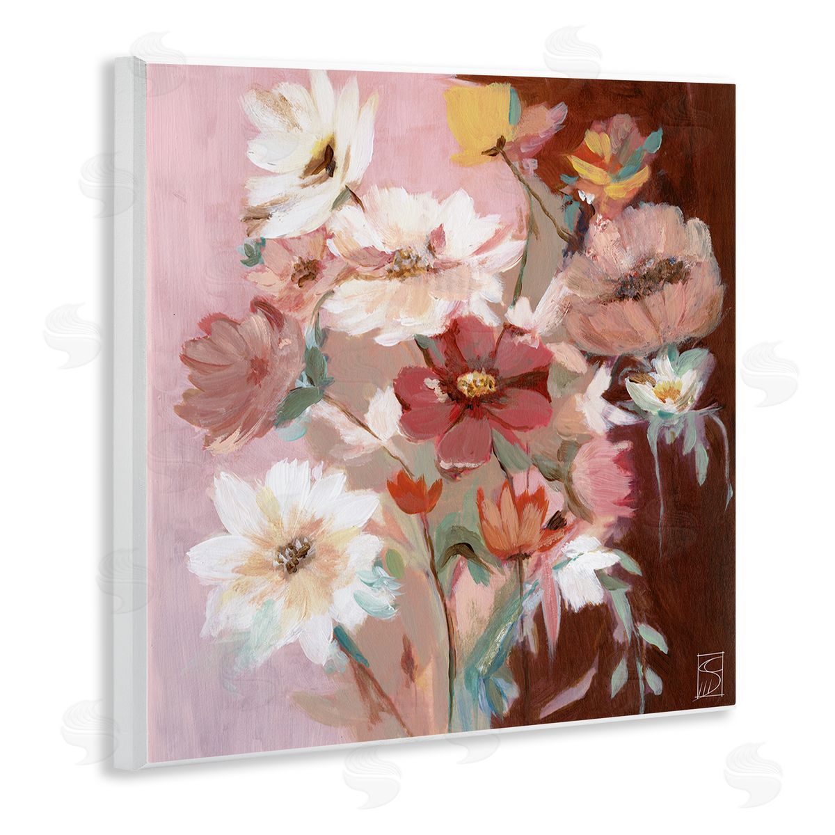 Sara Culpepper Rosy Warm Bouquet Canvas Wall Art Print