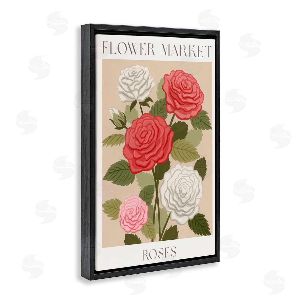 Courtney Haley Flower Market Roses Canvas Wall Art Print