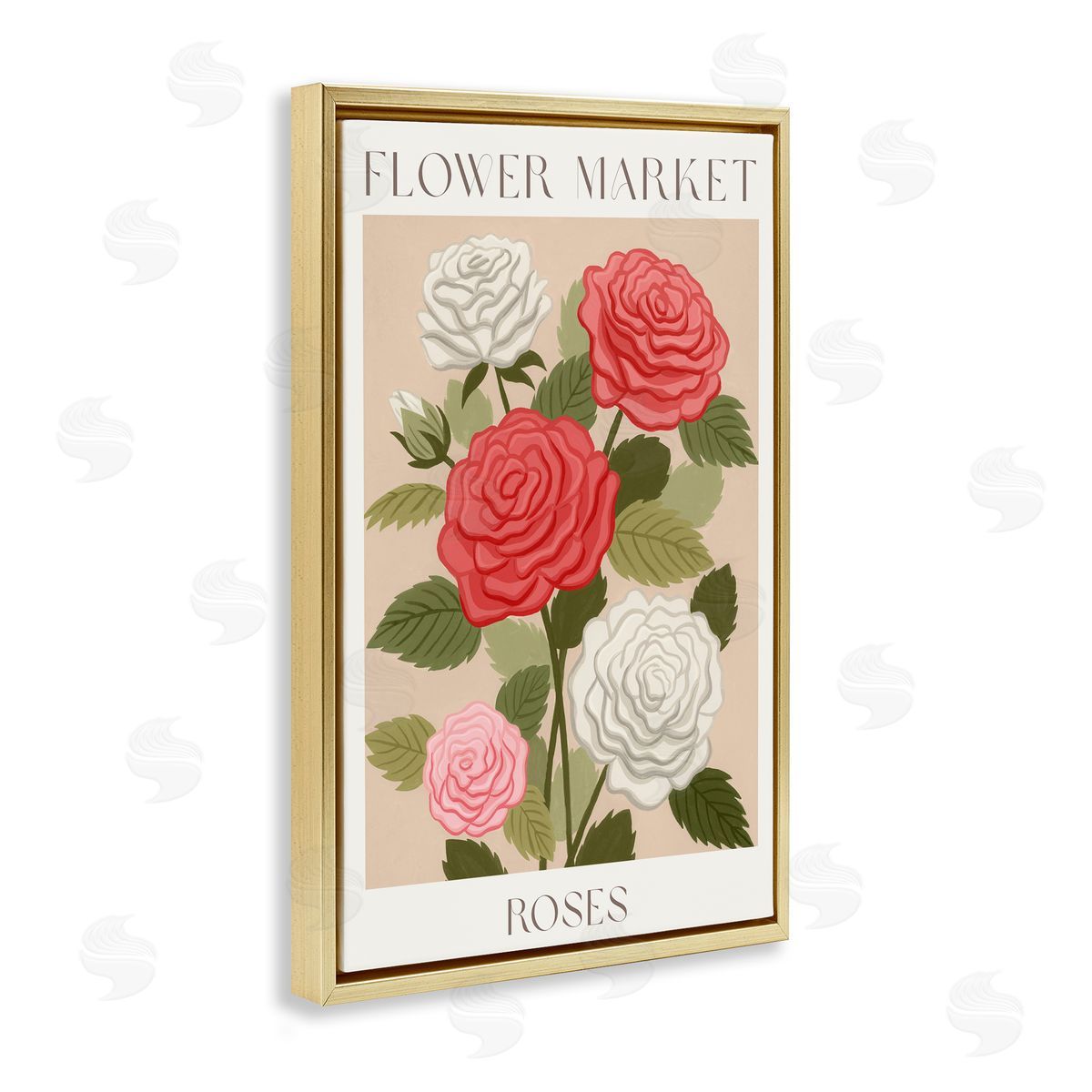 Courtney Haley Flower Market Roses Canvas Wall Art Print