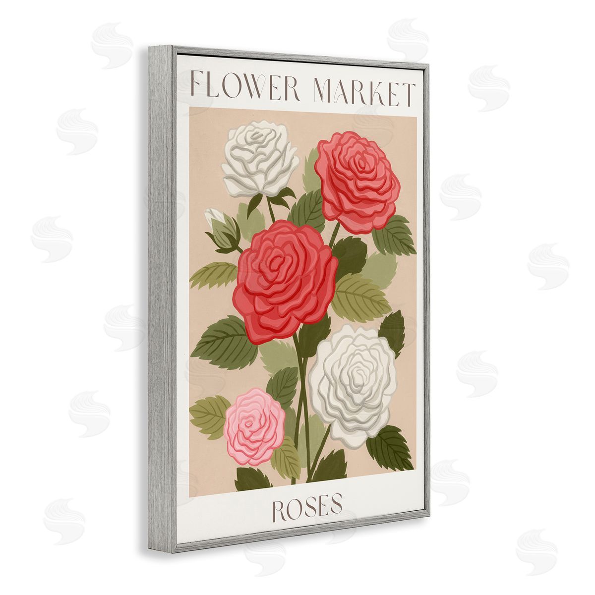 Courtney Haley Flower Market Roses Canvas Wall Art Print
