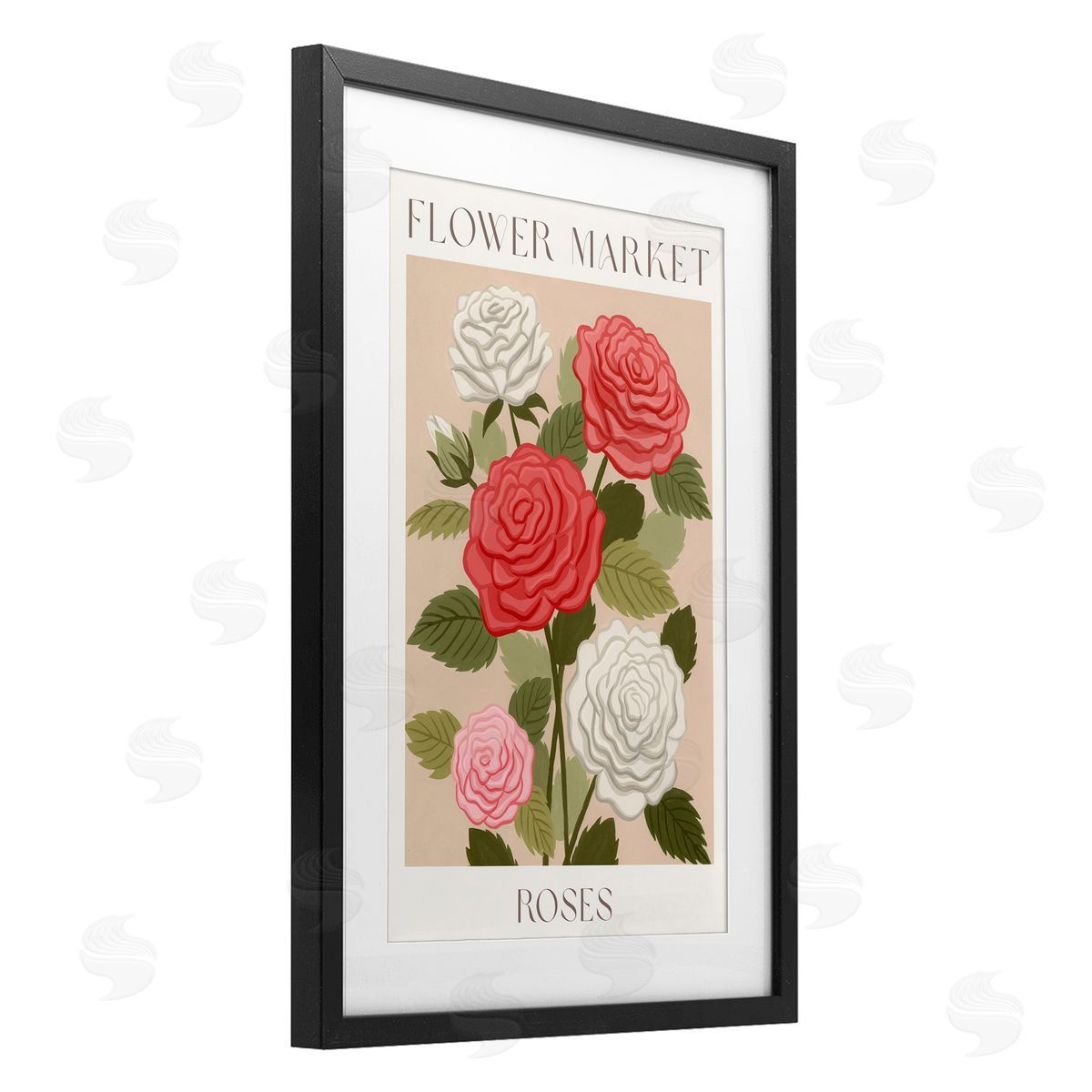 Courtney Haley Flower Market Roses Canvas Wall Art Print