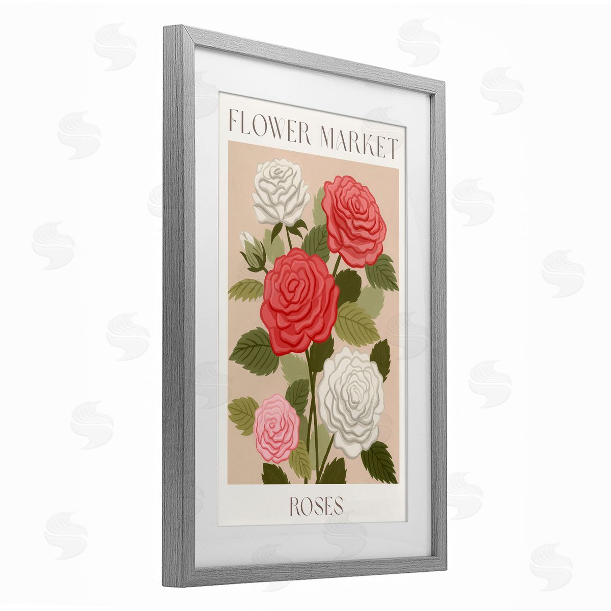 Courtney Haley Flower Market Roses Canvas Wall Art Print