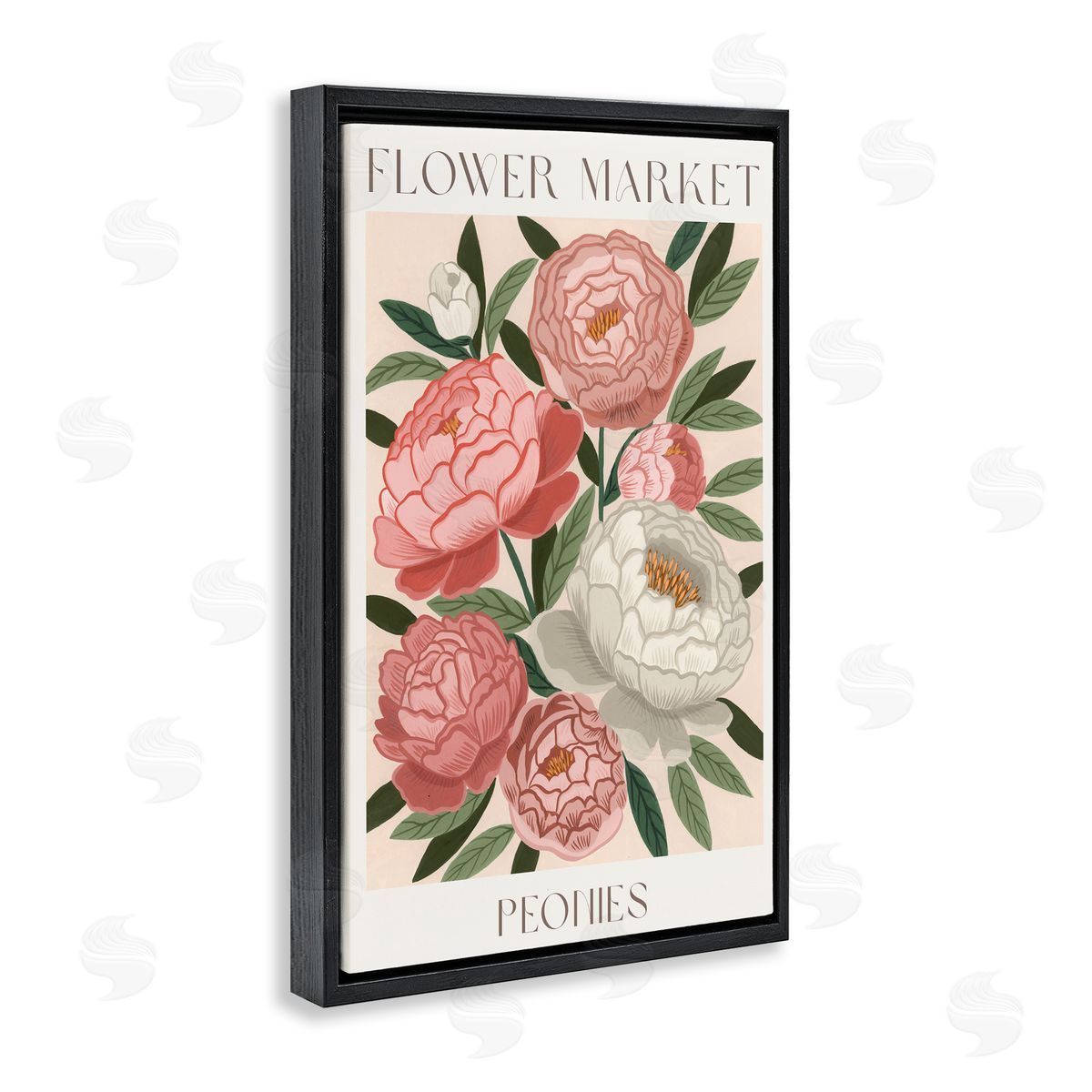 Courtney Haley Flower Market Peonies Canvas Wall Art Print