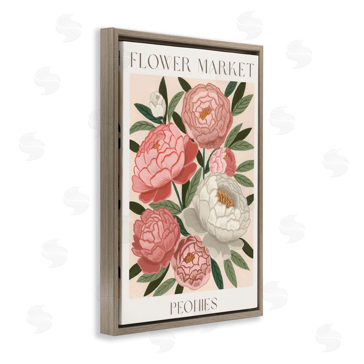 Courtney Haley Flower Market Peonies Canvas Wall Art Print
