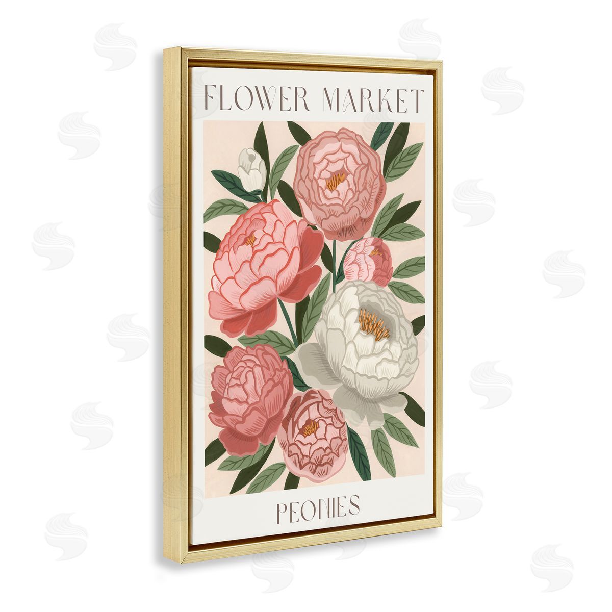 Courtney Haley Flower Market Peonies Canvas Wall Art Print